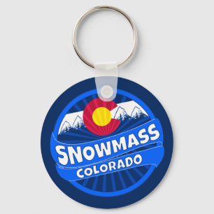 Snowmass Colorado mountain burst keychain