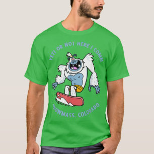Snowmass, Colorado Yeti Snowboarding Vacation Kids T-Shirt