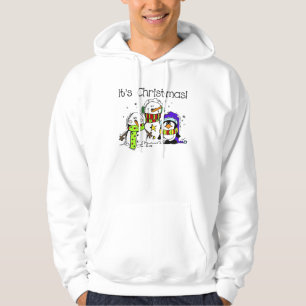 Snowmen and Penguins It's Christmas Hoodie