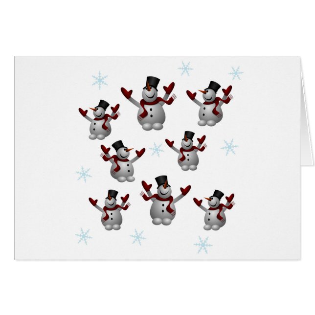 Snowmen and Snowflakes (Front Horizontal)