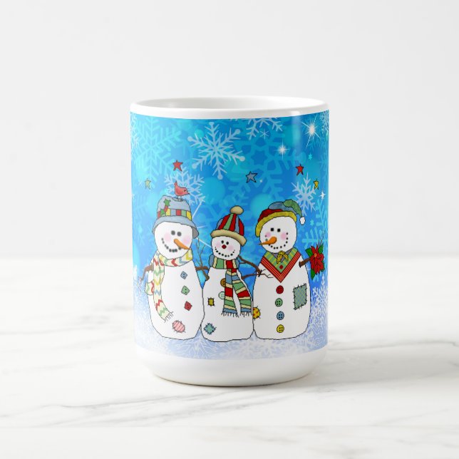 Snowmen and Snowflakes Coffee Mug (Center)