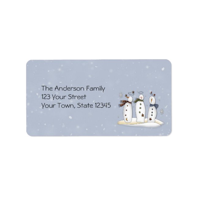 Snowmen Angels Label (Front)