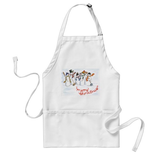 'Snowmen' Christmas Apron (Front)