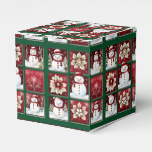 Snowmen Collage Favour Box