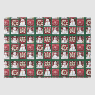 Snowmen Collage Tissue Paper