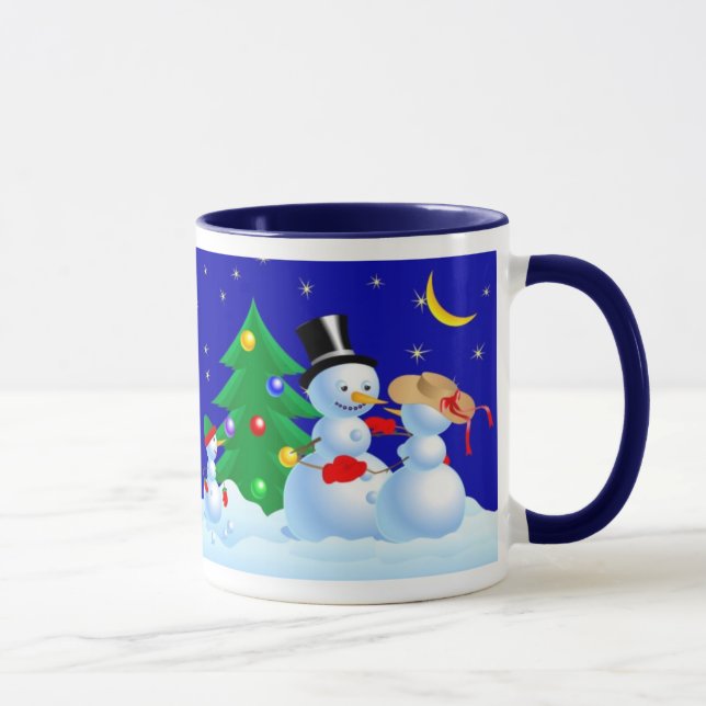 Snowmen Dancing Mug (Right)