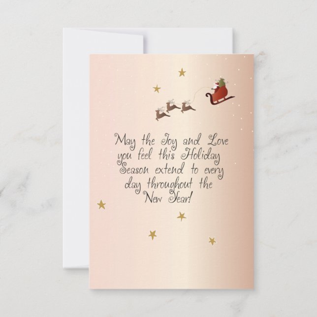 Snowmen Friends Card (Back)