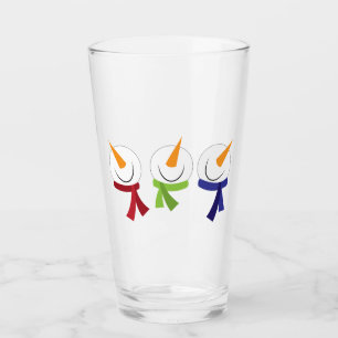 Snowmen Heads Glass
