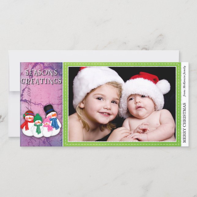Snowmen Holiday Card (Front)