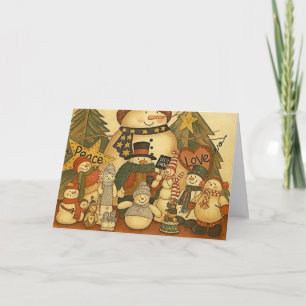 Snowmen Holiday Card