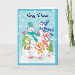 Snowmen Holiday Card