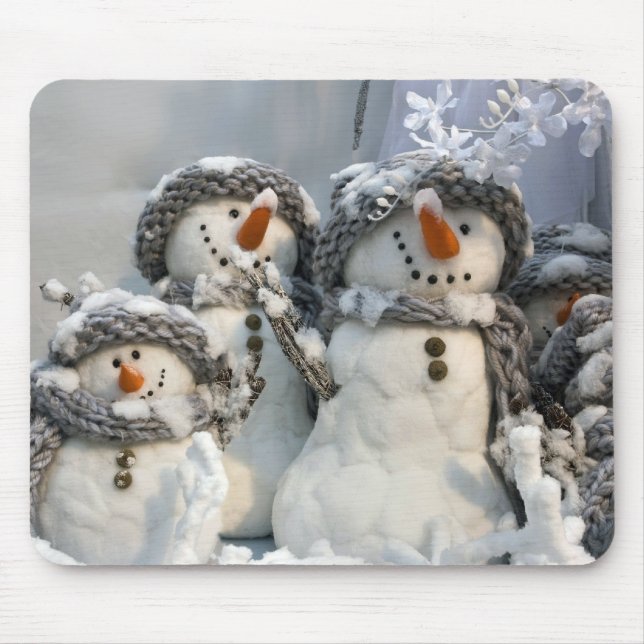 Snowmen Mouse Pad (Front)