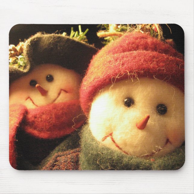 Snowmen Mouse Pad (Front)