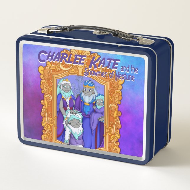 Snowmen Of Neptune Metal Lunch Box (Back)
