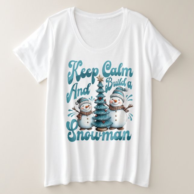 Snowmen  plus size T-Shirt (Design Front)