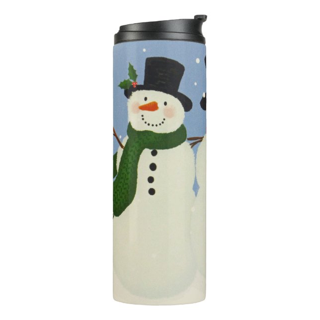 Snowmen Thermal Tumbler (Rotated Left)