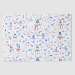 Snowmen Tissue Paper