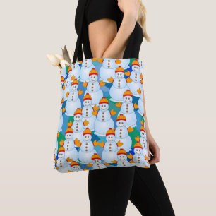 Snowmen Tote Bag