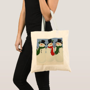 Snowmen Tote Bag