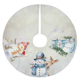 "Snowmen" Tree Skirt
