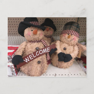 Snowmen Trio Postcard