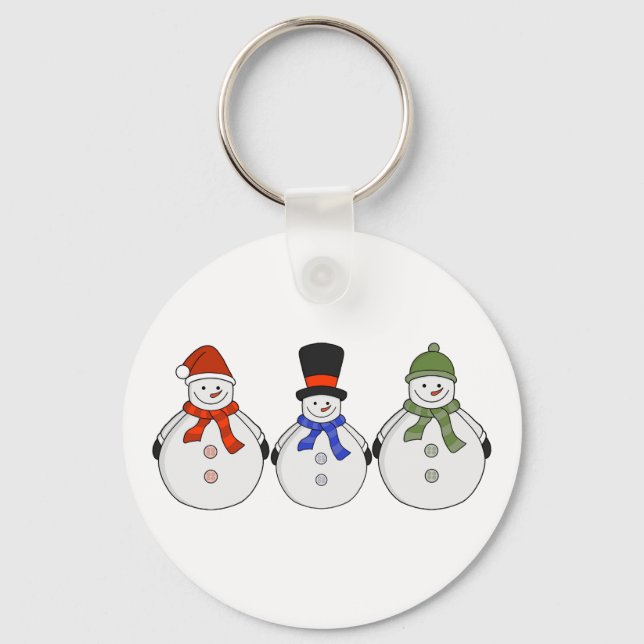 Snowmen Winter has come Key Ring (Front)