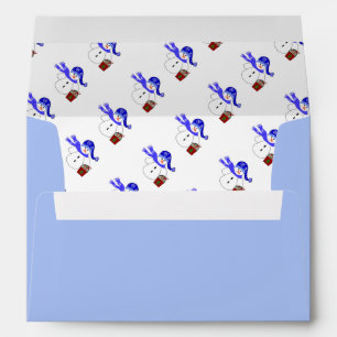 Snowmen With a Bucket of Sweets Envelopes