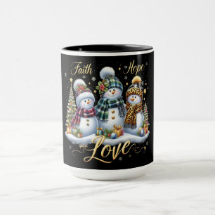 Snowmen with Gifts and Trees  Mug