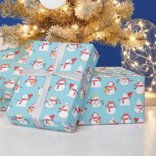 Snowmen Wrapping Paper