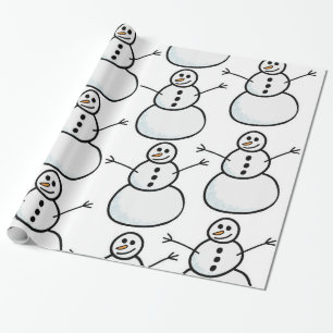 Snowmen Wrapping Paper
