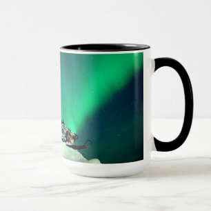 Snowmobile Aurora Mug