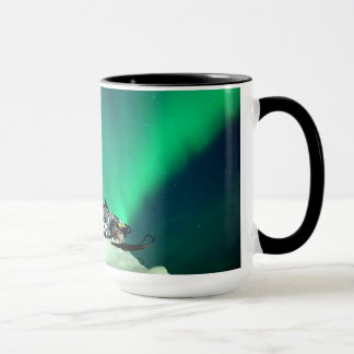Snowmobile Aurora Mug