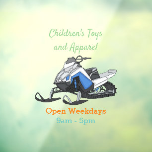 Snowmobile cartoon illustration