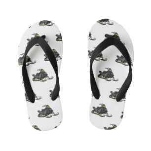 Snowmobile cartoon illustration  kid's jandals