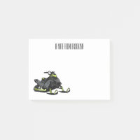 Snowmobile cartoon illustration