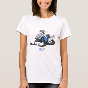 Snowmobile cartoon illustration T-Shirt