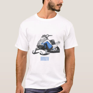 Snowmobile cartoon illustration T-Shirt