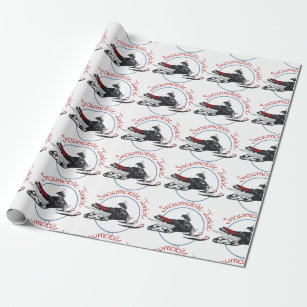 Snowmobile Junkie Wrapping Paper