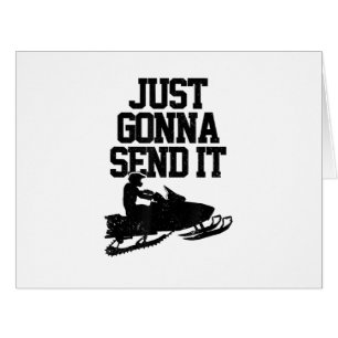 Snowmobile Just Gonna Send It Funny Motor Sled Gif