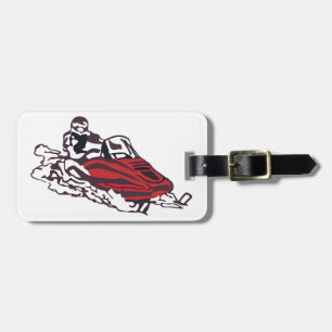 Snowmobile Luggage Tag
