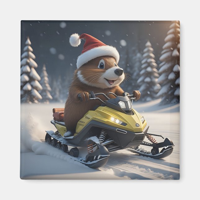 Snowmobile Magnet (Front)