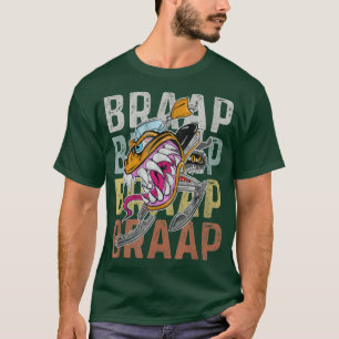 Snowmobile Monster Motor Sled Braap Retro T-Shirt