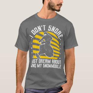 Snowmobile Motor Sled, Trail Riding & Skimobile, S T-Shirt