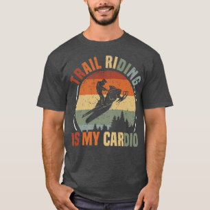 Snowmobile Motor Sled, Trail Riding & Skimobile, S T-Shirt