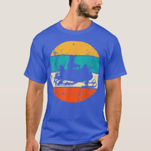 Snowmobile Motor Sledge Snow Motorcycle Vintage Re T-Shirt