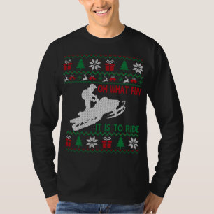 Snowmobile Oh What Fun It Is To Ride Ugly Sweater