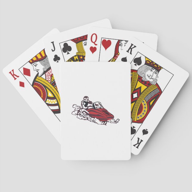 Snowmobile Playing Cards (Back)