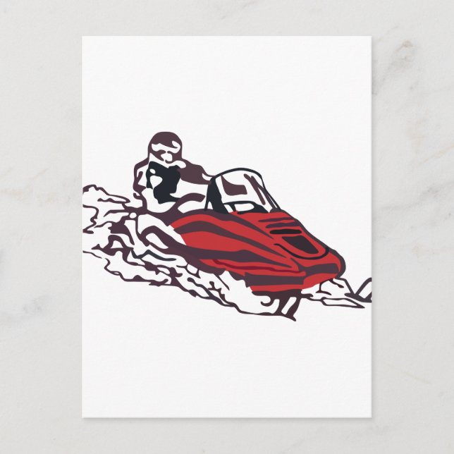 Snowmobile Postcard (Front)