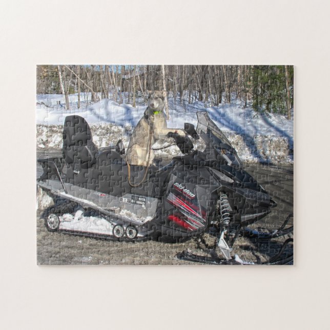 Snowmobile Quebec Canada. Jigsaw Puzzle (Horizontal)