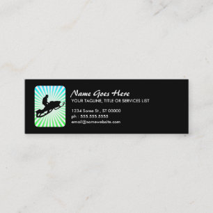 snowmobile : retro rays : mini business card